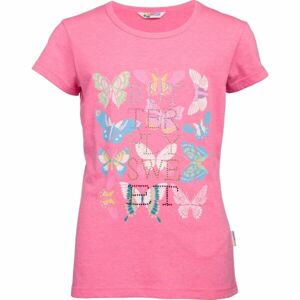 Lewro ROSALIN Dívčí triko, růžová, velikost 128-134