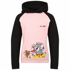 TOM AND JERRY TOM JERRY SMILE HOODIE-B Dětská mikina, růžová, velikost 152-158