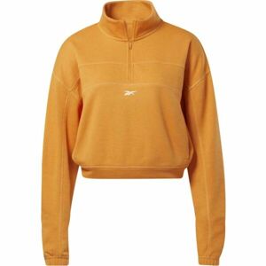 Reebok WOR KNIT 1/4 ZIP Dámská mikina, oranžová, velikost S