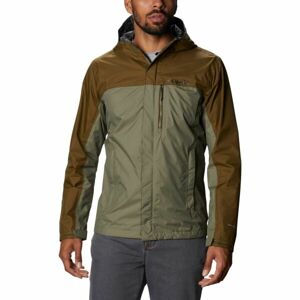 Columbia POURING ADVENTURE II JACKET Pánská outdoorová bunda, tmavě zelená, velikost L