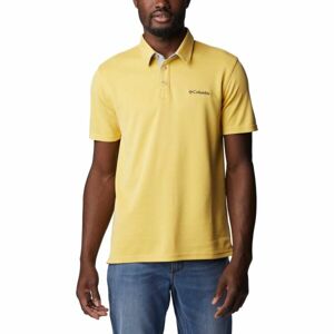 Columbia NELSON POINT POLO Pánské polo triko, žlutá, velikost M