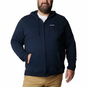 Columbia M LOGO FLEECE FZ Pánská mikina, tmavě modrá, velikost 4x