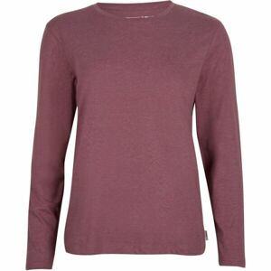 O'Neill ESSENTIAL T-SHIRT L/SLV Dámské tričko s dlouhým rukávem, vínová, velikost XS