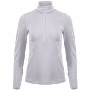 Kjus TRACE MIDLAYER HALF-ZIP W Dámská mikina stření vrstva, šedá, velikost 42