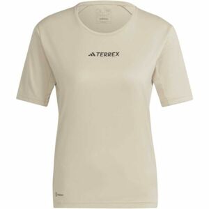 adidas MT TEE Dámské outdoorové tričko, béžová, velikost L
