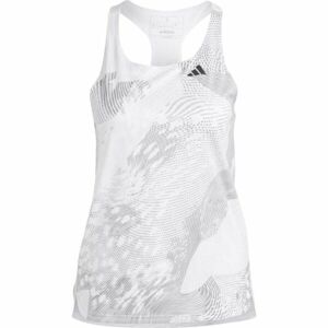 adidas ADIZERO TANK Dámské běžecké tílko, bílá, velikost M