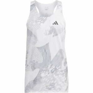 adidas ADIZERO SINGLET TANK TOP Pánské běžecké tílko, bílá, velikost