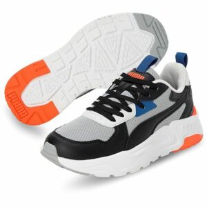 Puma TRINITY LITE JR Dětská obuv, šedá, velikost 35.5