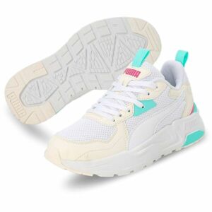 Puma TRINITY LITE JR Dětská obuv, bílá, velikost 38.5