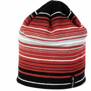 Finmark WINTER HAT Zimní pletená čepice, červená, velikost UNI