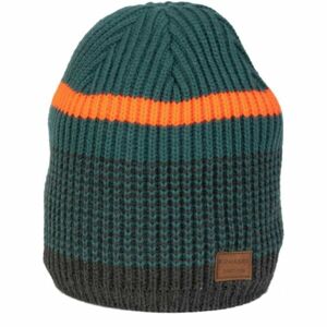 Finmark WINTER HAT Zimní pletená čepice, tmavě zelená, velikost UNI