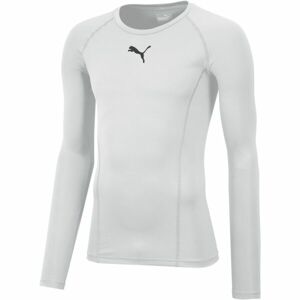 Puma LIGA BASELAYER TEE LS JR Chlapecké triko, bílá, velikost 128