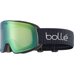 Bolle NEVADA Black Corp Matte Phantom Green Emerald Photoc Lyžařské fotochromatické brýle, , veľkosť UNI