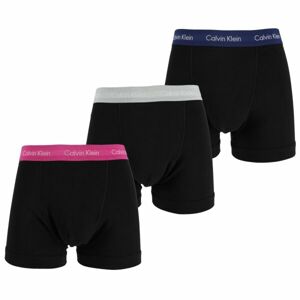 Calvin Klein 3P TRUNK Pánské boxerky, černá, veľkosť L