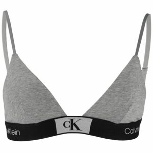 Calvin Klein ´96 COTTON-UNLINED TRIANGLE Dámská podprsenka, šedá, velikost M