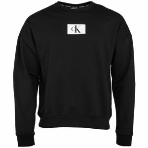 Calvin Klein ´96 TERRY LOUNGE-L/S SWEATSHIRT Pánská mikina, černá, velikost