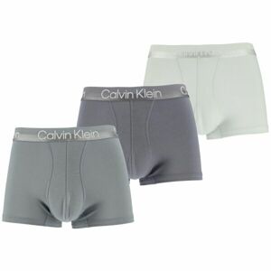 Calvin Klein TRUNK 3PK Pánské boxerky, šedá, veľkosť L