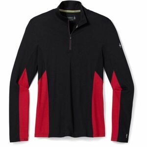 Smartwool M MERINO SPORT LONG SLEEVE 1/4 ZIP Pánský svetr, černá, velikost XL