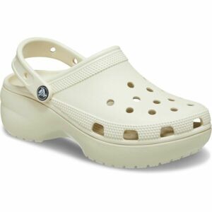 Crocs CLASSIC PLATFORM CLOG W  Dámské pantofle, béžová, velikost 41/42