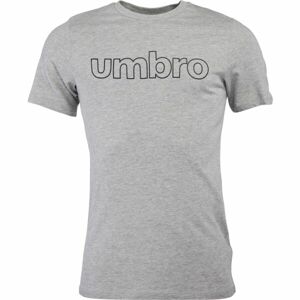 Umbro LINEAR LOGO GRAPHIC TEE Pánské triko, šedá, velikost S