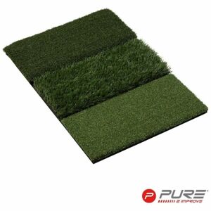 PURE 2 IMPROVE TRI TURF HITTING MAT 40 x 62 CM Golfová podložka, zelená, velikost