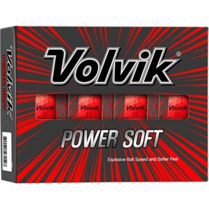 VOLVIK VV POWER SOFT 12 ks Sada golfových míčků, červená, velikost UNI