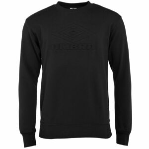 Umbro EMBOSSED SWEAT Pánská mikina, černá, velikost M