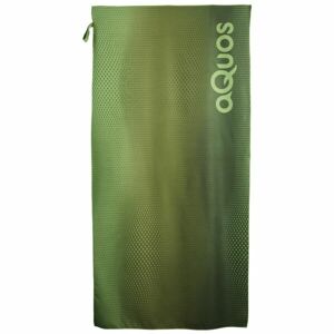 AQUOS TECH TOWEL 75 x 150 Rychleschnoucí sportovní ručník, zelená, velikost UNI