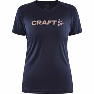 Craft CORE ESSENCE LOGO TEE W Dámské funkční triko, tmavě modrá, velikost XL