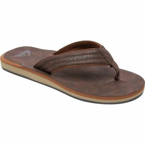 Quiksilver CARVER NUBUCK Pánské žabky, hnědá, velikost 46