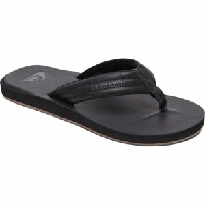 Quiksilver CARVER NUBUCK Pánské žabky, černá, velikost 46