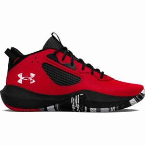 Under Armour LOCKDOWN 6 Pánská basketbalová obuv, červená, velikost 45