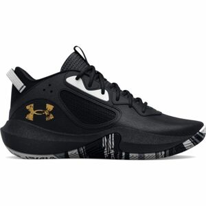 Under Armour LOCKDOWN 6 G Juniorská basketballová obuv, černá, velikost 38