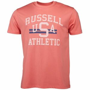 Russell Athletic T-SHIRT M Pánské tričko, lososová, velikost S