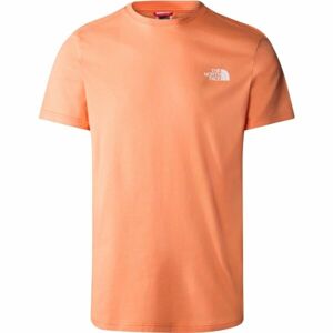 The North Face M S/S SIMPLE DOME TEE Pánské tričko s krátkým rukávem, oranžová, velikost L