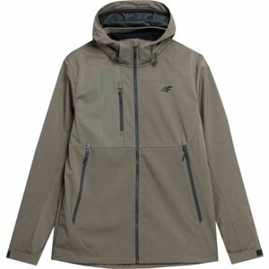 4F MEN´S JACKET SOFTSHELL Pánská softshellová bunda, khaki, velikost S