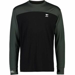 MONS ROYALE YOTEI TECH LS Pánské triko z merino vlny, černá, veľkosť XL