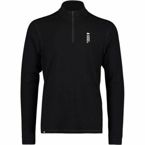 MONS ROYALE CASCADE MERINO FLEX 200 1/4 ZIP Pánské funkční triko z merino vlny, černá, veľkosť L