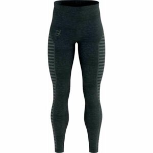 Compressport WINTER RUN LEGGING M Pánské zateplené běžecké legíny, černá, veľkosť L