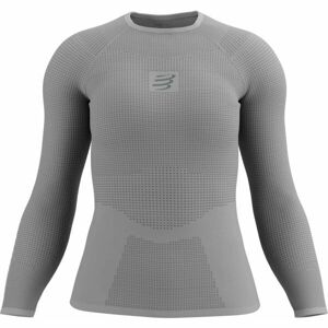 Compressport ON/OFF BASE LAYER LS TOP W Dámské termotriko, šedá, velikost L