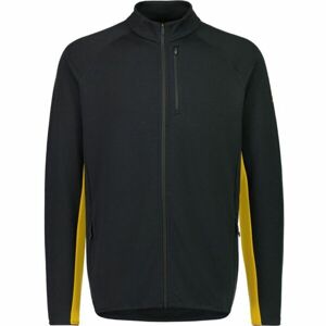 MONS ROYALE APPROACH MERINO SHIFT FLEECE JACKET Pánská technická mikina z merino vlny, černá, veľkosť M