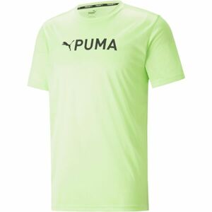 Puma FIT LOGO TEE - CF GRAPHIC Pánské sportovní triko, žlutá, velikost L