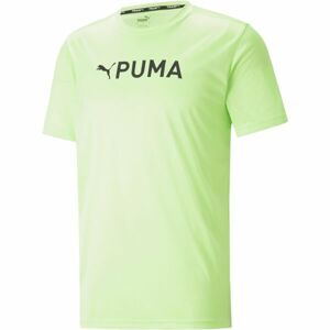 Puma FIT LOGO TEE - CF GRAPHIC Pánské sportovní triko, žlutá, velikost M