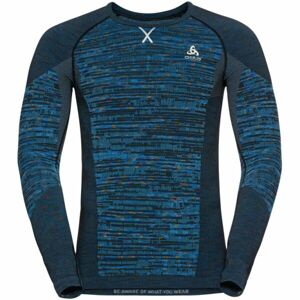 Odlo BL TOP CREW NECK L/S BLACKCOMB ECO Funkční tričko, tmavě modrá, velikost