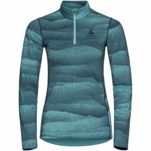 Odlo BL TOP TURTLE NECK L/S HALF ZIP WHISTLER Dámské funkční triko, světle modrá, veľkosť M