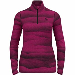 Odlo BL TOP TURTLE NECK L/S HALF ZIP WHISTLER Dámské funkční triko, růžová, velikost