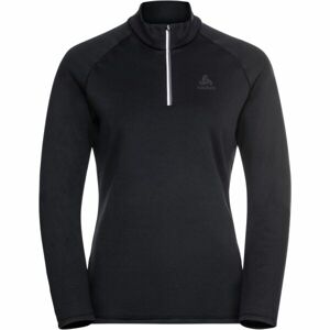 Odlo W MIDLAYER 1/2 ZIP BESSO Dámská mikina, černá, velikost L