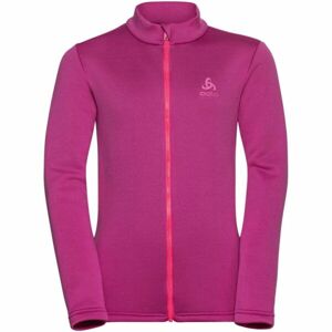 Odlo MID LAYER FULL ZIP BERRA KIDS Dětská mikina, růžová, velikost 104