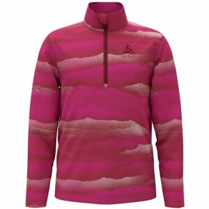 Odlo MID LAYER 1/2 ZIP ROY KIDSGRAPHIC Dětská mikina, růžová, velikost 104