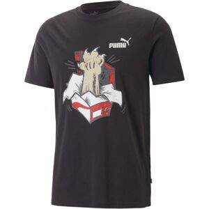 Puma GRAPHICS SNEAKER TEE Pánské triko, černá, velikost XXL